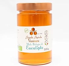 M1ele of Eucalyptus 500 g | Aromatic and Strong Taste | Respiratory and Balsamic Properties | Raw M1ele Unpasteurized | High Quality Italian Artisan from Basilicata | Made in Italy