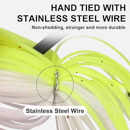 Miniatura 9 de TRUSCEND Señuelos de pesca con plantilla de natación con gancho BKK recubierto de teflón, plantilla de salto o balanceo de grado turístico atado con