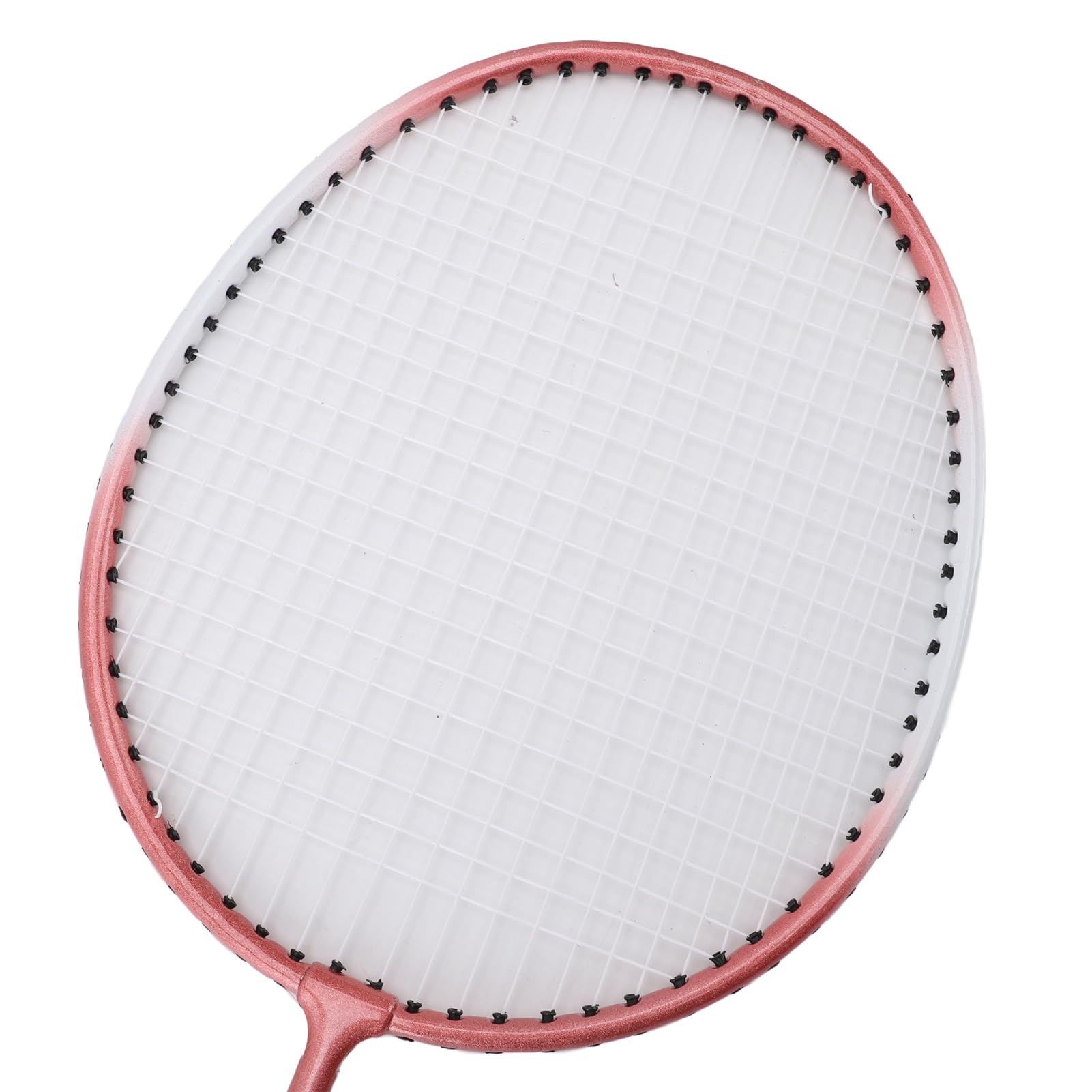 Set professionale da badminton con racchette ad alta elasticità e 3 volanti, per principianti e adulti, in lega di ferro (rosa)