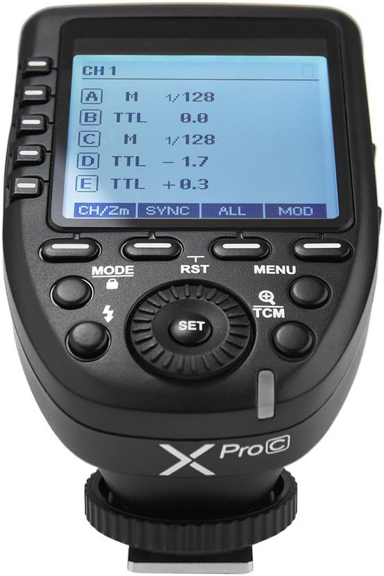 70% Off Everything Godox XPro-C E-TTL 2.4G High-Speed Sync Wireless Flash Trigger Transmitter Compatible for Canon Cameras, 1/8000s,11 Customizable Functions,16 Groups and 32 Channels