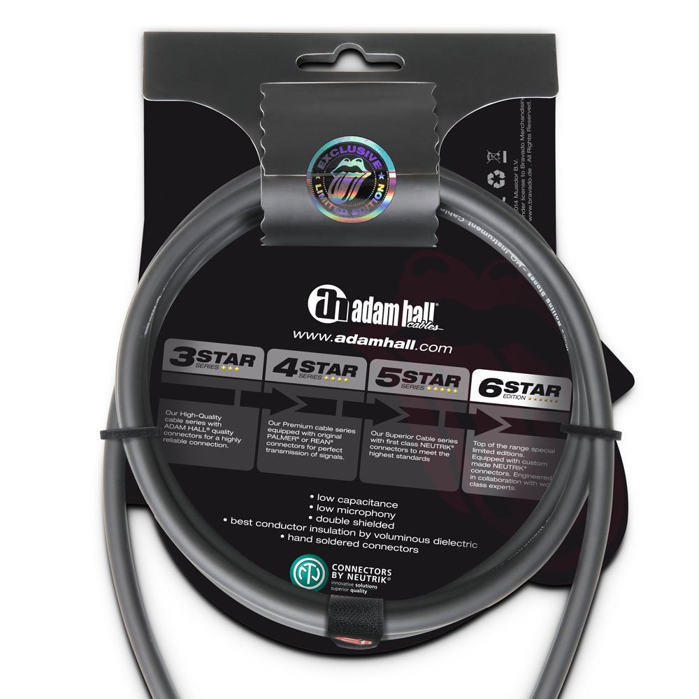 adam hall K6MFP1000 Câble Audio 10 m XLR (3-pin) 6,35 mm Noir – Câbles Audio (XLR (3-pin), Femelle, 6,35 mm, mâle, 10 m, Noir)