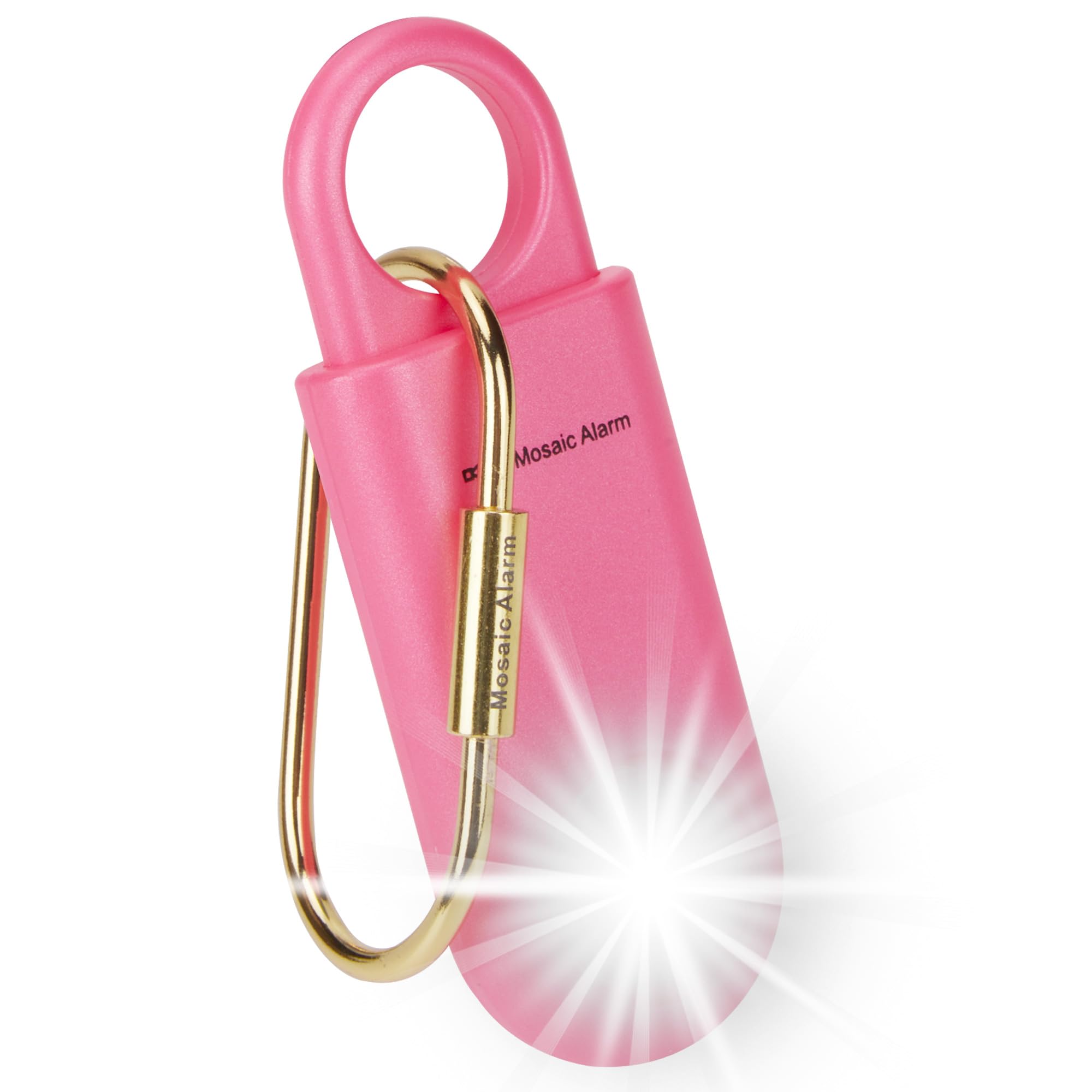 Alarma de seguridad personal de 130 dB con luz estroboscópica ultrabrillante, llavero de sonido fuerte, sirena con mosquetón para mujeres, niños escolares, corredores nocturnos, alarma de senderismo