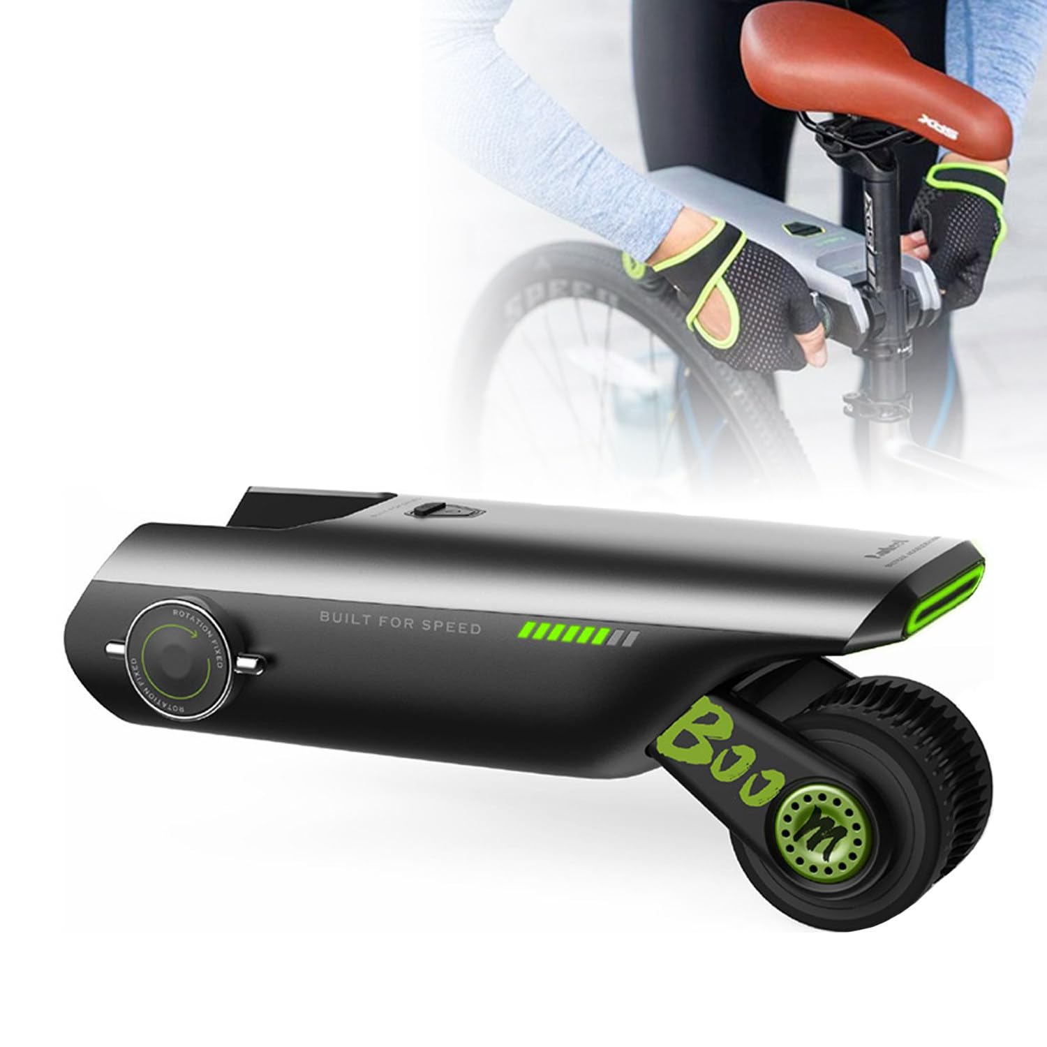 Kit Conversione Bici Elettrica con Controllo Via App,Kit di Conversione E-Bike con 4 modalità di Assistenza, Installazione Rapida, Nessuna Sostituzione di Componenti, Autonomia di 50 Km Green
