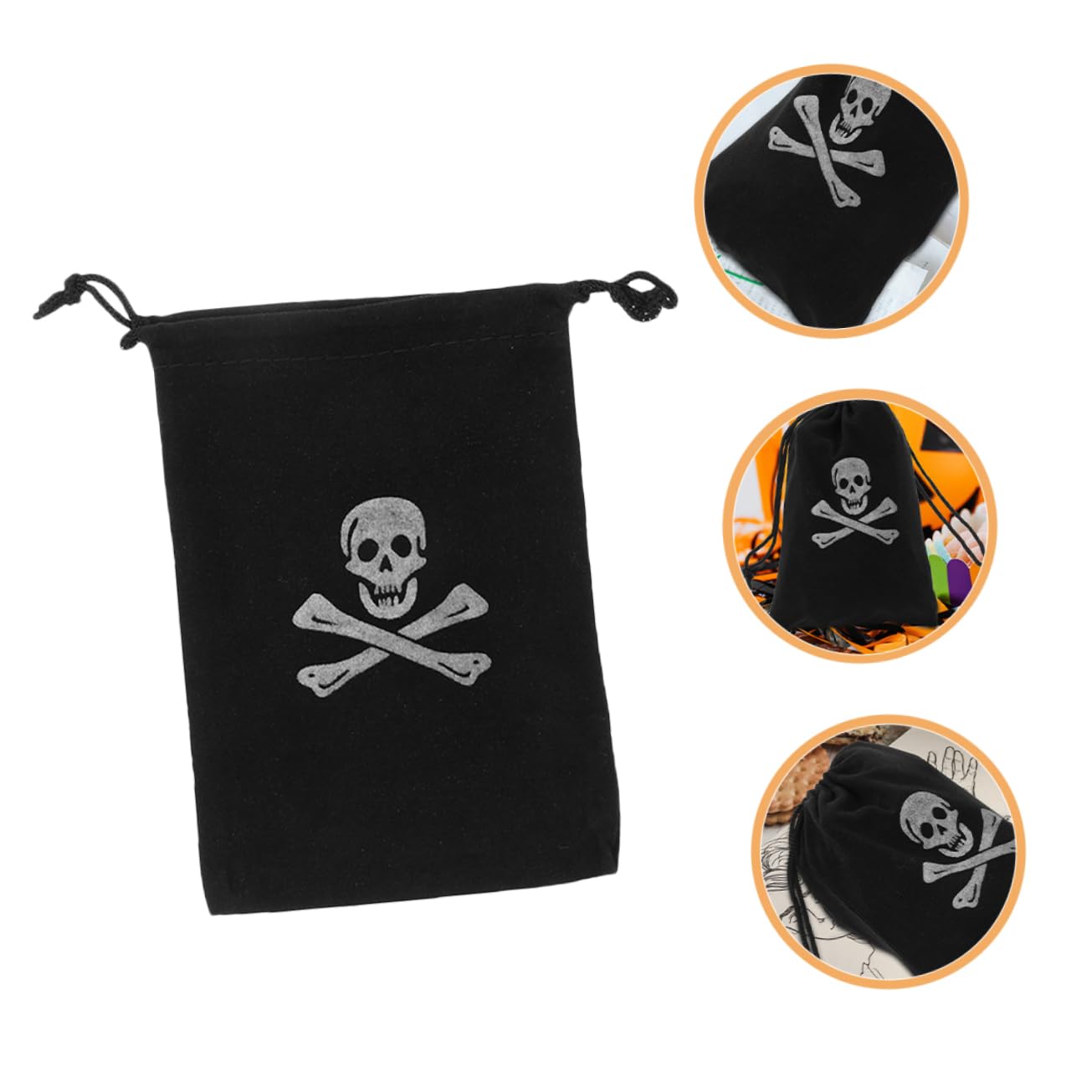 GLEAVI 36stücke Kordelzugbeutel Mit Piratenschädel Halloween Aufbewahrungstaschen Für Kindergeburtstag Partys Und