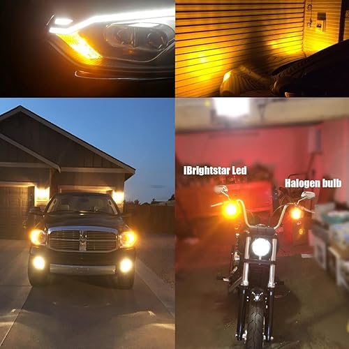 Miniatura 5 de iBrightstar 1157 LED Bulb Amber Yellow, 2057 2357 7528 BAY15D Turn Signal Bulbs Super Bright for Rear Front Turn Signal Blinker Lights Brake Tail