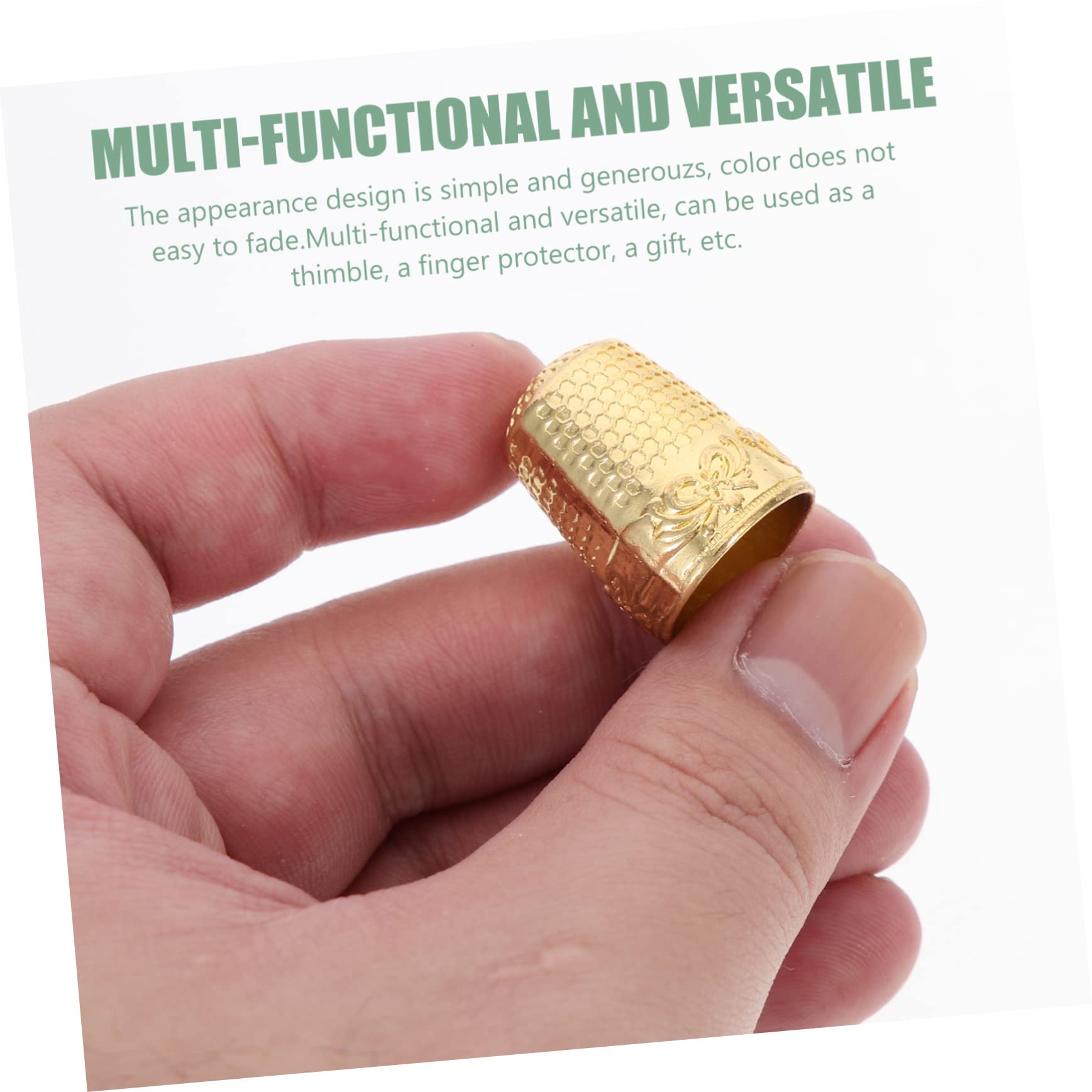 3 Set di Ditali da Cucito in Materiale di Rame Protezioni Portatili Kit di Cucito Robusto 8 Pezzi * 3