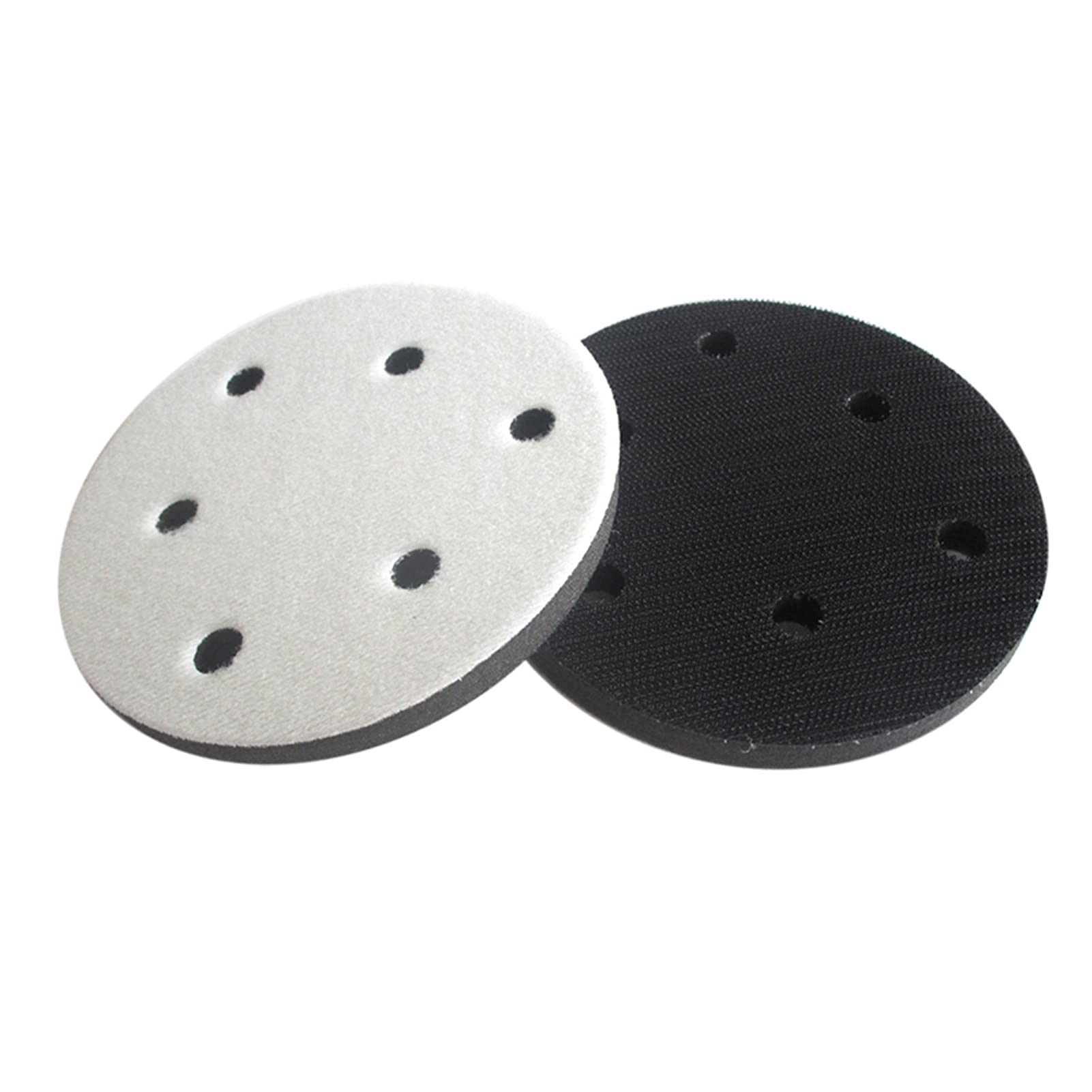 Almohadilla de Pulido Almohadilla de Interfaz Suave de 5 Pulgadas de 125 mm 125 mm y Almohadilla de Espuma Suave de Bucle for amortiguación y protección de la Almohadilla de Lijado (5 Paquetes)