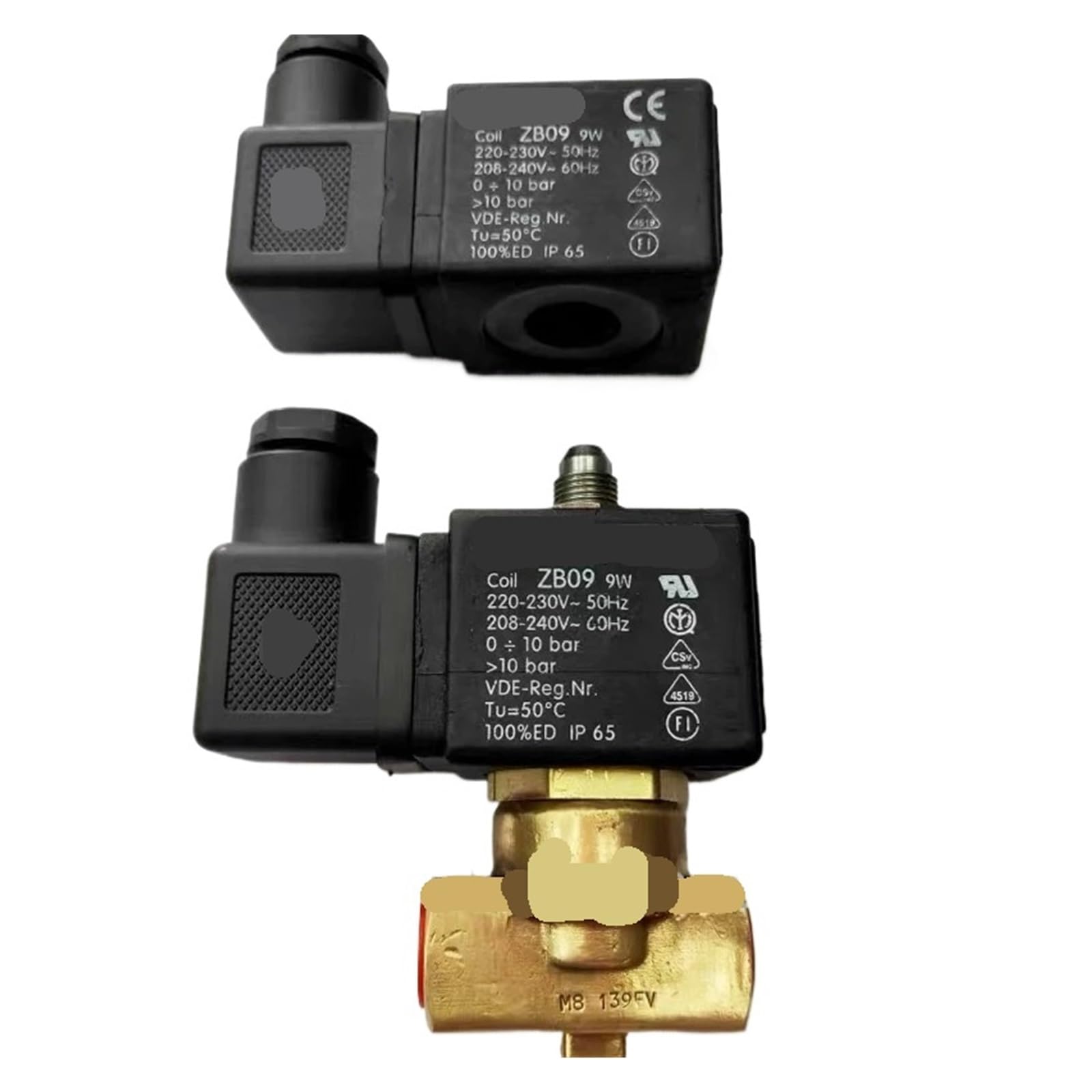 Xgteahhc Zb09 Coil Solenoid Valve Coil Ve139fv M8 139Fv Coil Zb09
