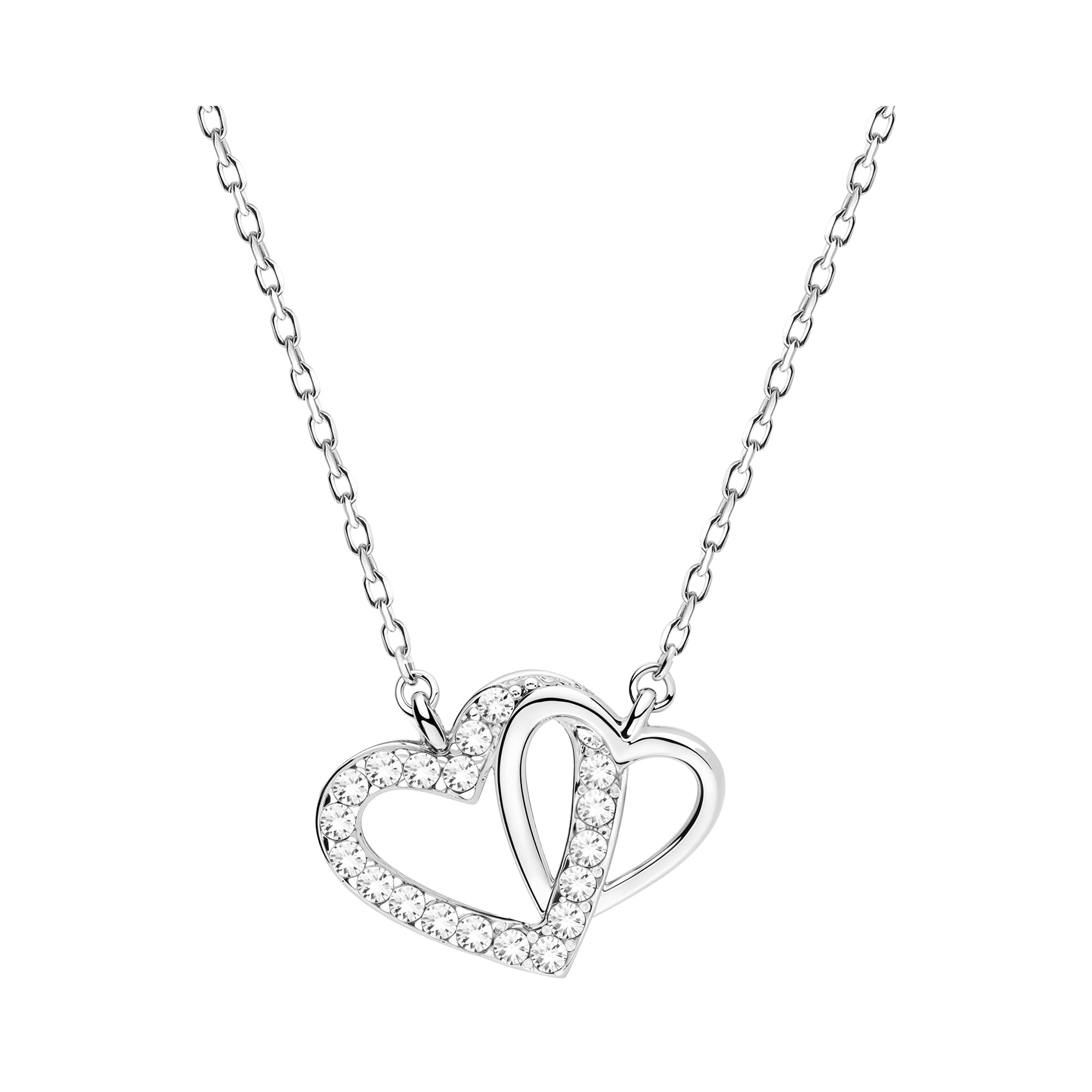 Sofia Milani - Collana da Donna in Argento 925 - con Pietra Zircone - Ciondolo a Cuore - 50300