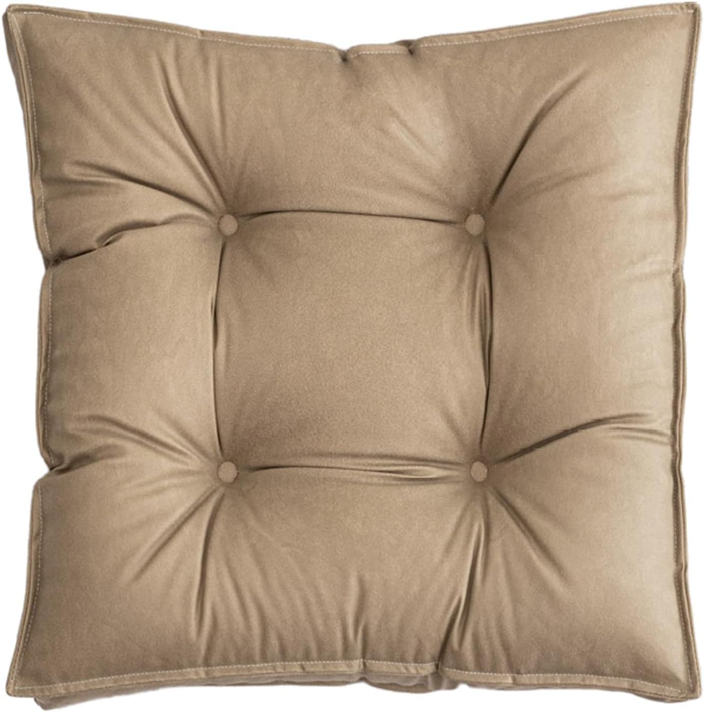 Cuscini per sedie spessi quadrati, durevoli, morbidi, per patio, sala da pranzo, cucina, con laccetti, per sala da pranzo, giardino, balcone, cucina, lavabile (45,7 x 45,7 x 8,9 cm)
