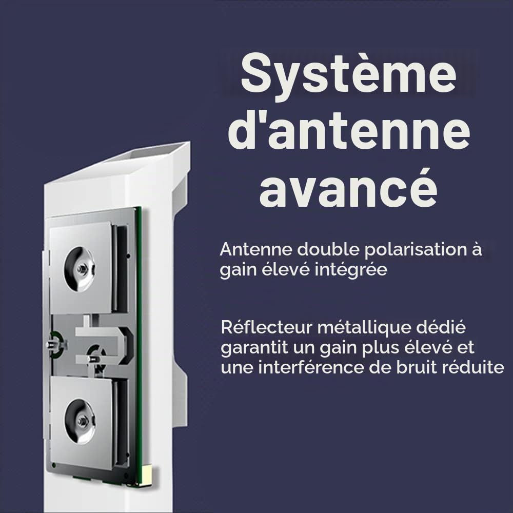 TP-Link CPE210 Point d'Accès Extérieur Wi-FI 2.4GHz 300 Mbps 9DBi, Noir (Lot de 2)