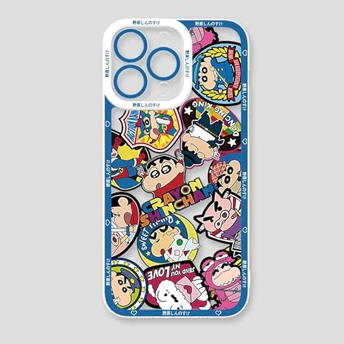 スマホケース クレヨンしんちゃん しんちゃん アクション仮面 しろ 野原ひまわり 佐藤マサオ ネネちゃん ボーちゃんブリブリざえもん iPhone用ケース アイフォンケース 耐衝撃 ソフト iPhone16promax 携帯カバー クリア 耐衝撃 四隅滑り