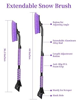 Amazon.co.jp: HEEYA 44インチ スノーブラシ SUV用 アイス