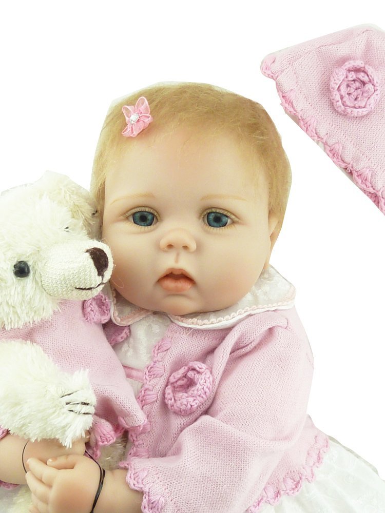 ZIYIUI Lifelike 22inch Reborn Baby Dolls Like a Real Baby Silicone Vinyl Newborn Baby Reborn Dolls Realistic Newborn Baby Dolls(Baby Reborn)