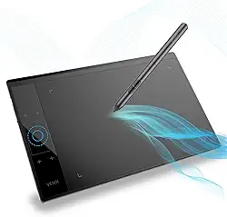 Tablet de desenho gráfico, bloco de desenho digital VEIKK A30, 25 x 15 cm, com 4 teclas de toque e um touch pad, suporte para Mac, Wins, Linux e sistema operacional Android