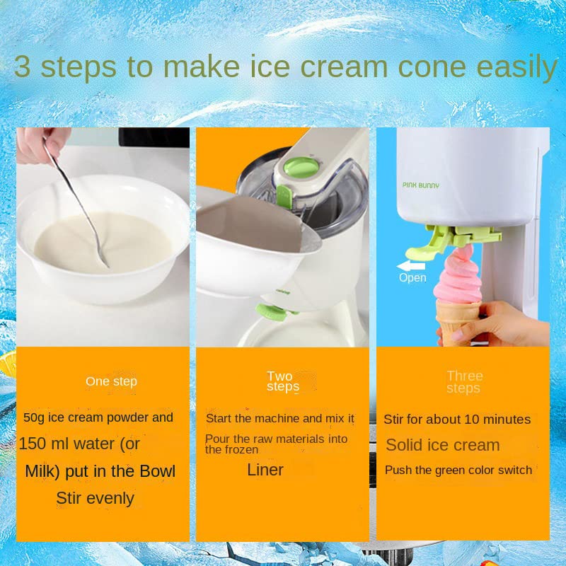 JUYICAI Softeismaschine, Vollautomatische Mini-Frucht-Softeismaschine, Sorbet-Gelato-Maker, Gefrorene Joghurtmaschine… – Bild 5