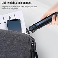 Vista 6 de Mini trípode extensible para cámara, portátil, mango para selfie, trípode para cámara web de escritorio con cámara réflex digital, soporte