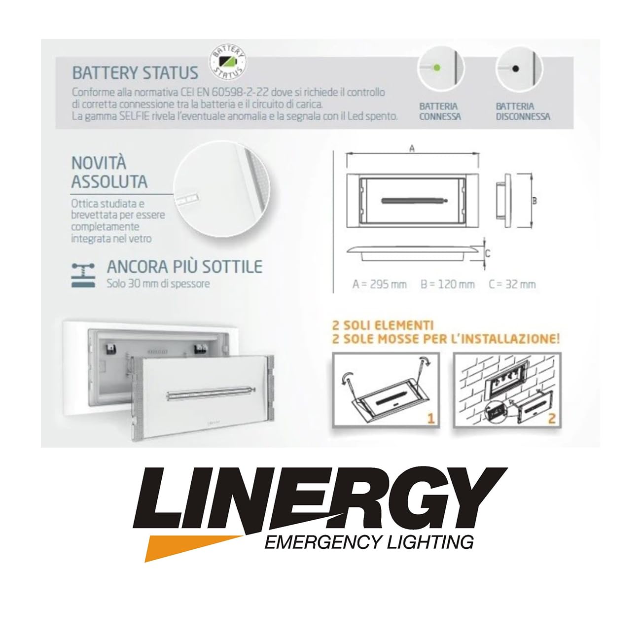 Linergy Selfie Éclairage de secours à LED