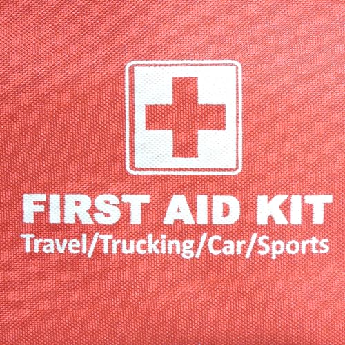 Image of HealthGoodsIn - Nylon First Aid EMPTY Bag, Compact and Lightweight for Emergency at Home, Office, Car, Outdoors, Boat, Camping, Hiking - BAG ONLY