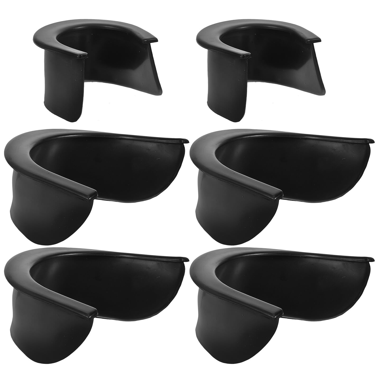 HANABASS Revestimientos de Bolsillo para Mesa de Billar de Plástico Negro, 6 Piezas, Diseño Ligero Que Preserva la Integridad Mesa para Juego de Billar