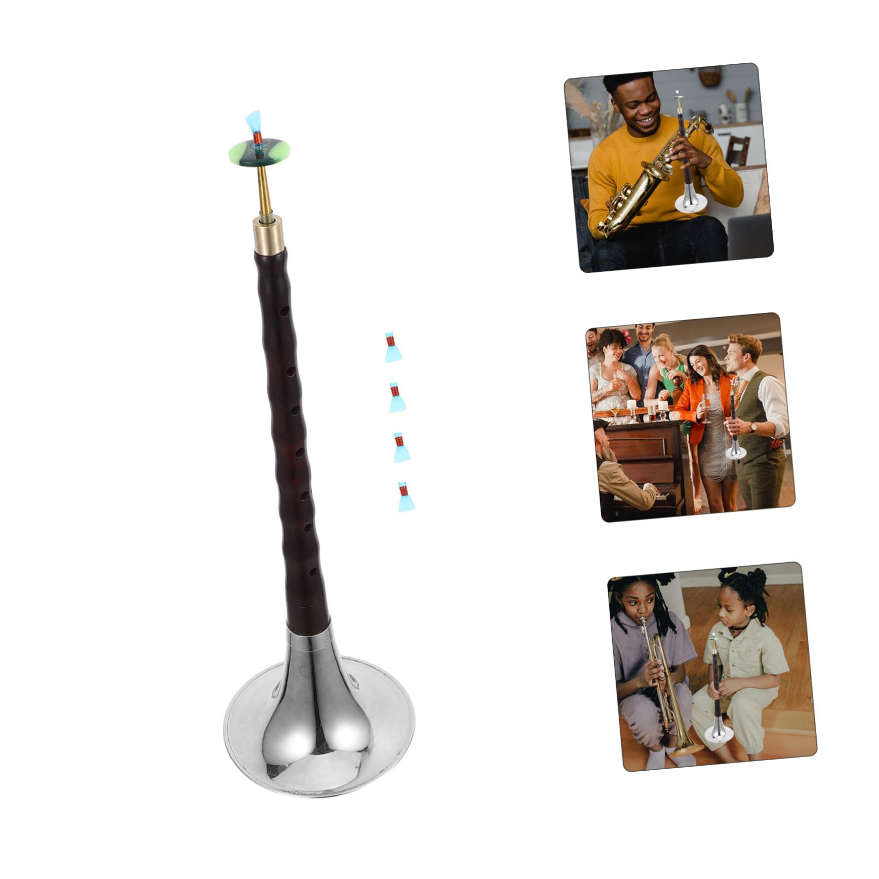 ERINGOGO Suona Instrument à Vent en Fer et Cuivre Léger pour Débutants Apprentissage Pratique Musicale