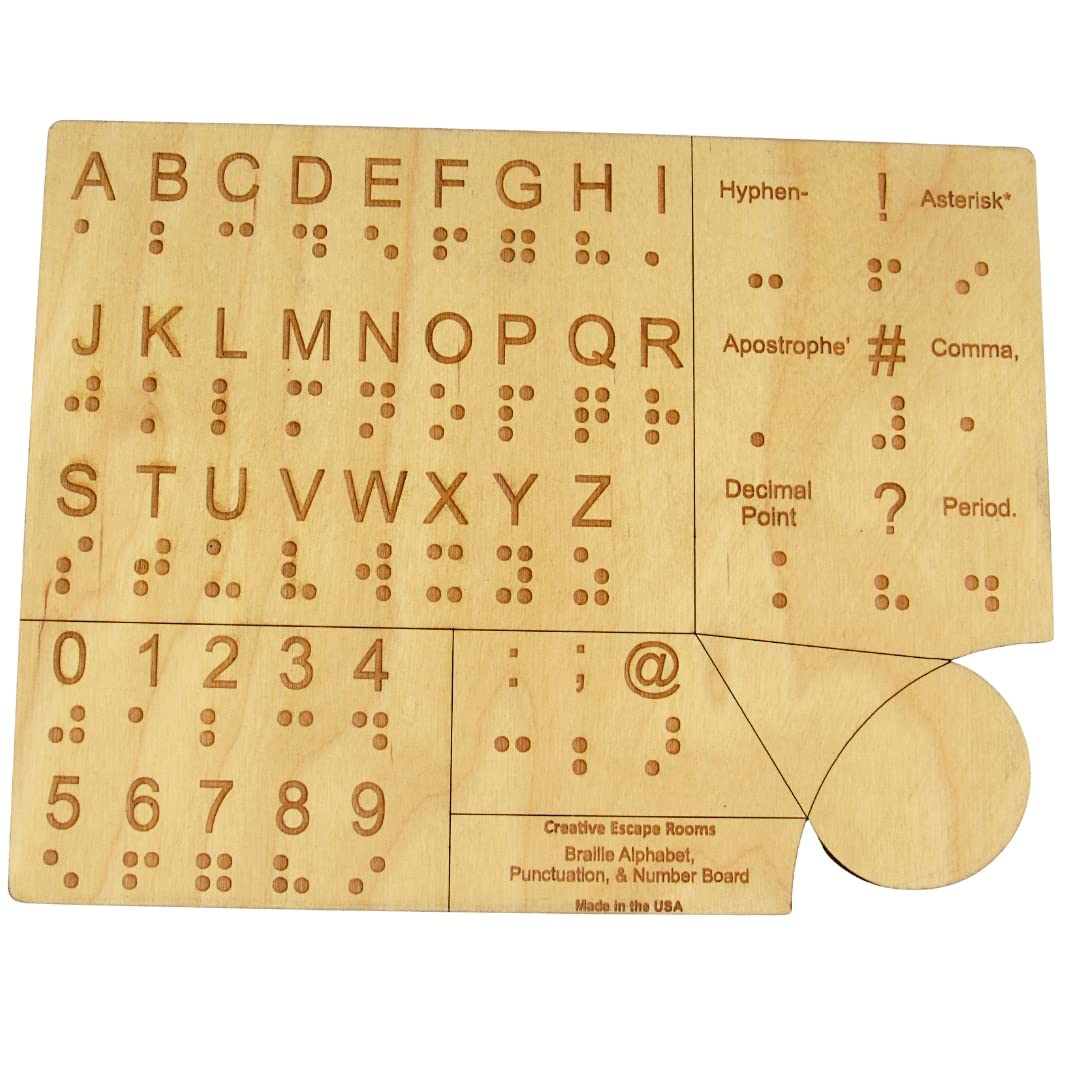 Buy Creative Escape Rooms Advanced Braille Learning Board for The