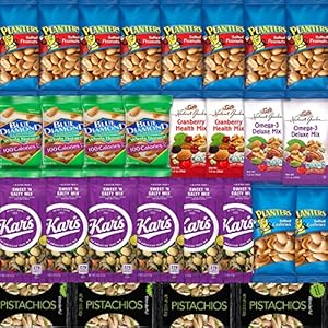 Nuts Snack Packs with Mixed Nuts and Trail Mix Healthy Snacks Variety Pack for Adults (28 Count)
