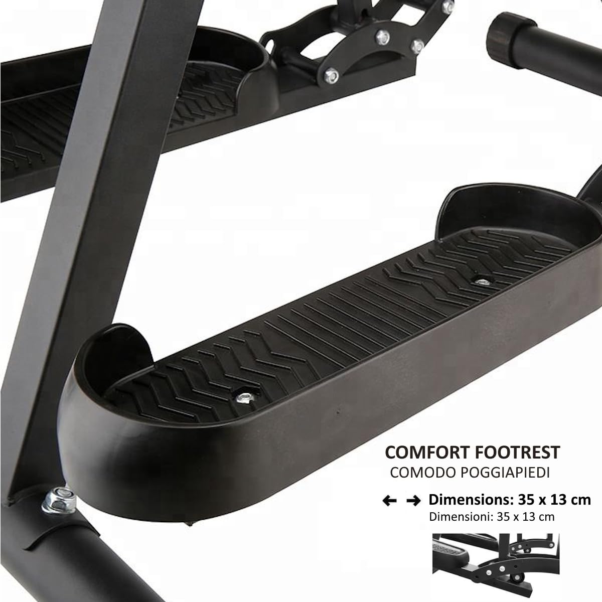 Air Walker Trainer - Ellittica Fitness a Basso Impatto per Allenamento Cardio in Casa, Cyclette Pieghevole con Display LCD, in Acciaio Robusto Attrezzo per Dimagrimento e Tonificazione
