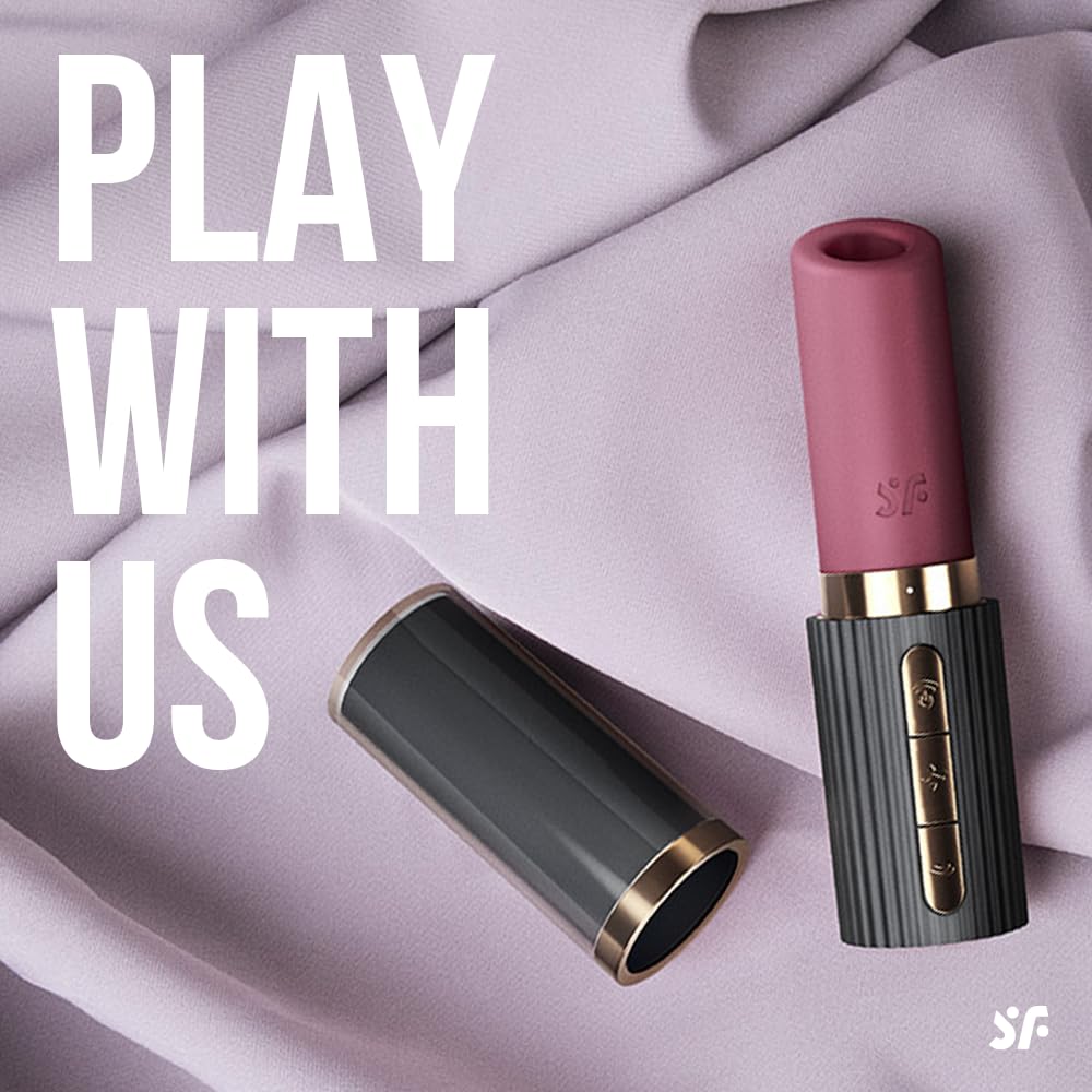 Satisfyer Pro 2 Kiss Vibratore a rossetto 3D Air Pulse Nero Ø 2.9 cm