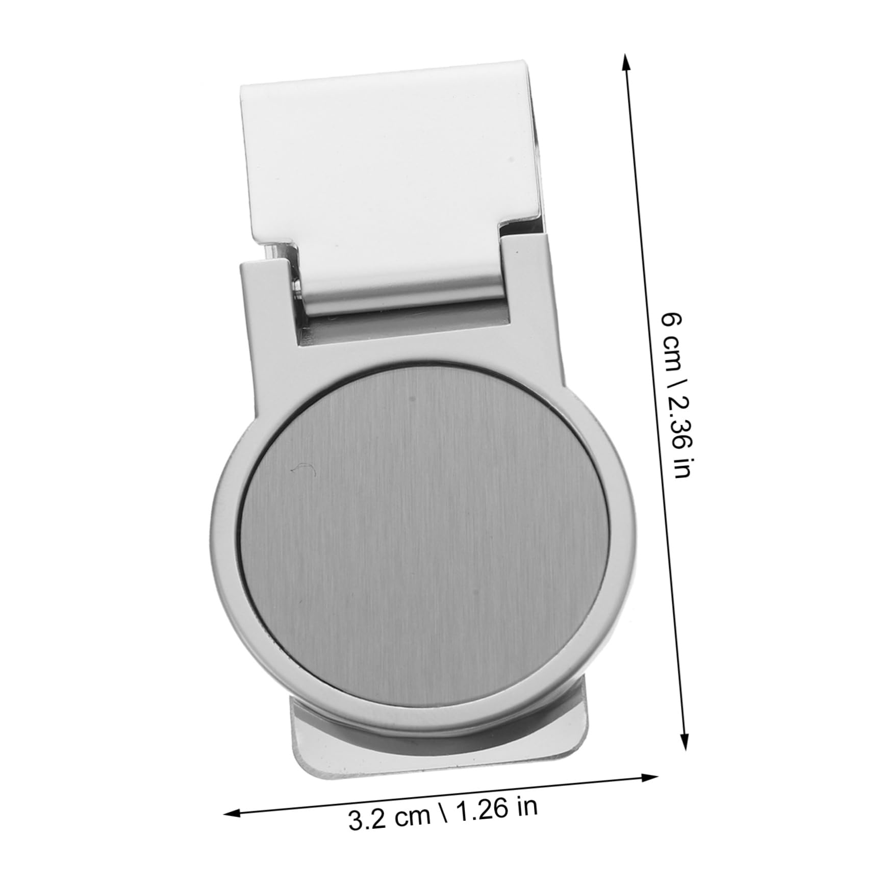 Ipetboom Stainless Steel Money Clip Practical Holder Card Holder Cash Clip Wallet Accessory