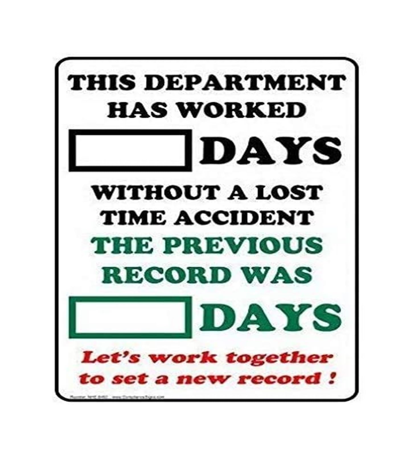 TAMDDBPJD Department Record Metal Tin Sign 12x8 Inch