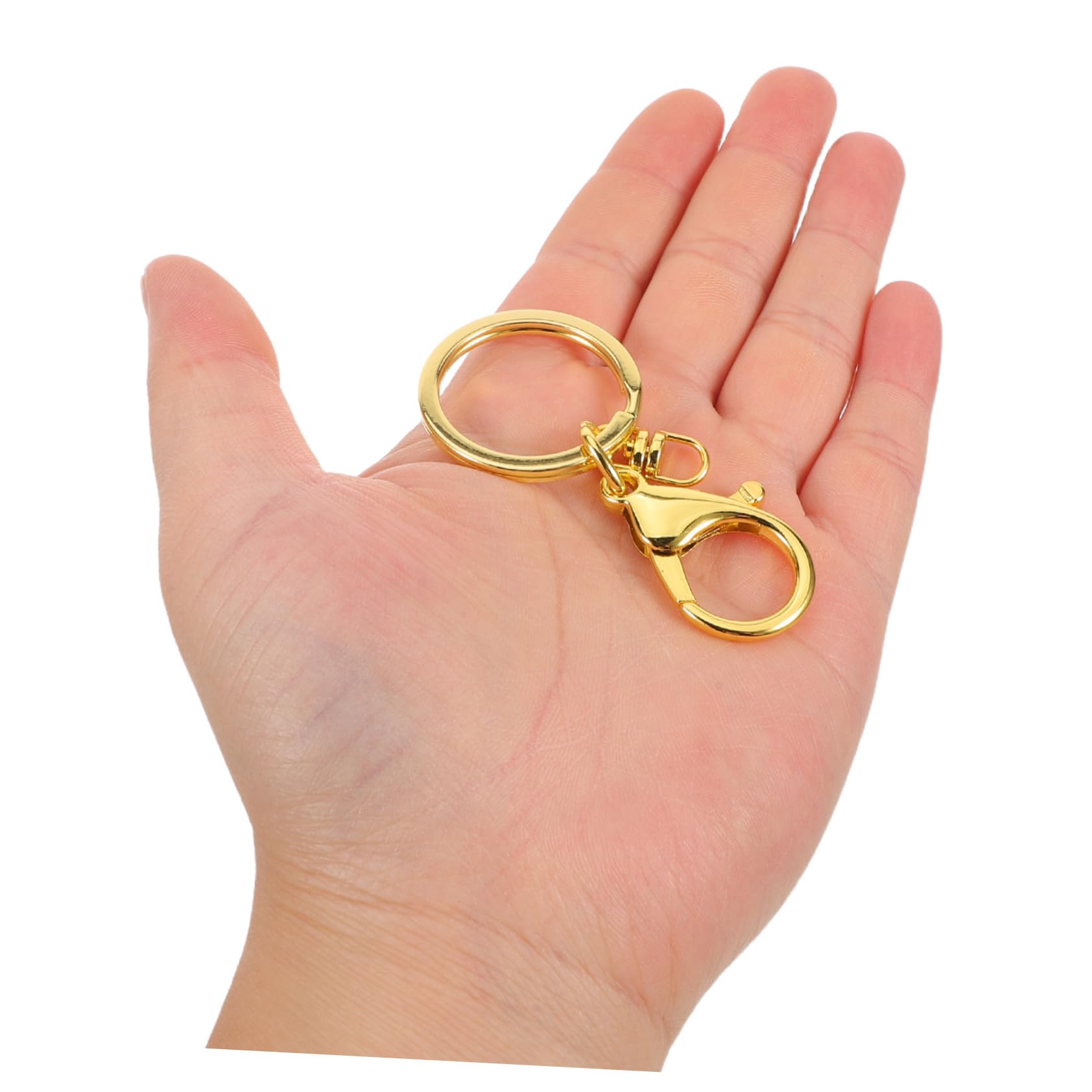 20pezzi Ganci Moschettone in Metallo Clip Grilletto Girevole per Portachiavi Artigianato Ciondoli per Borse Disponibili in Oro Rosa Oro Scuro e Argento