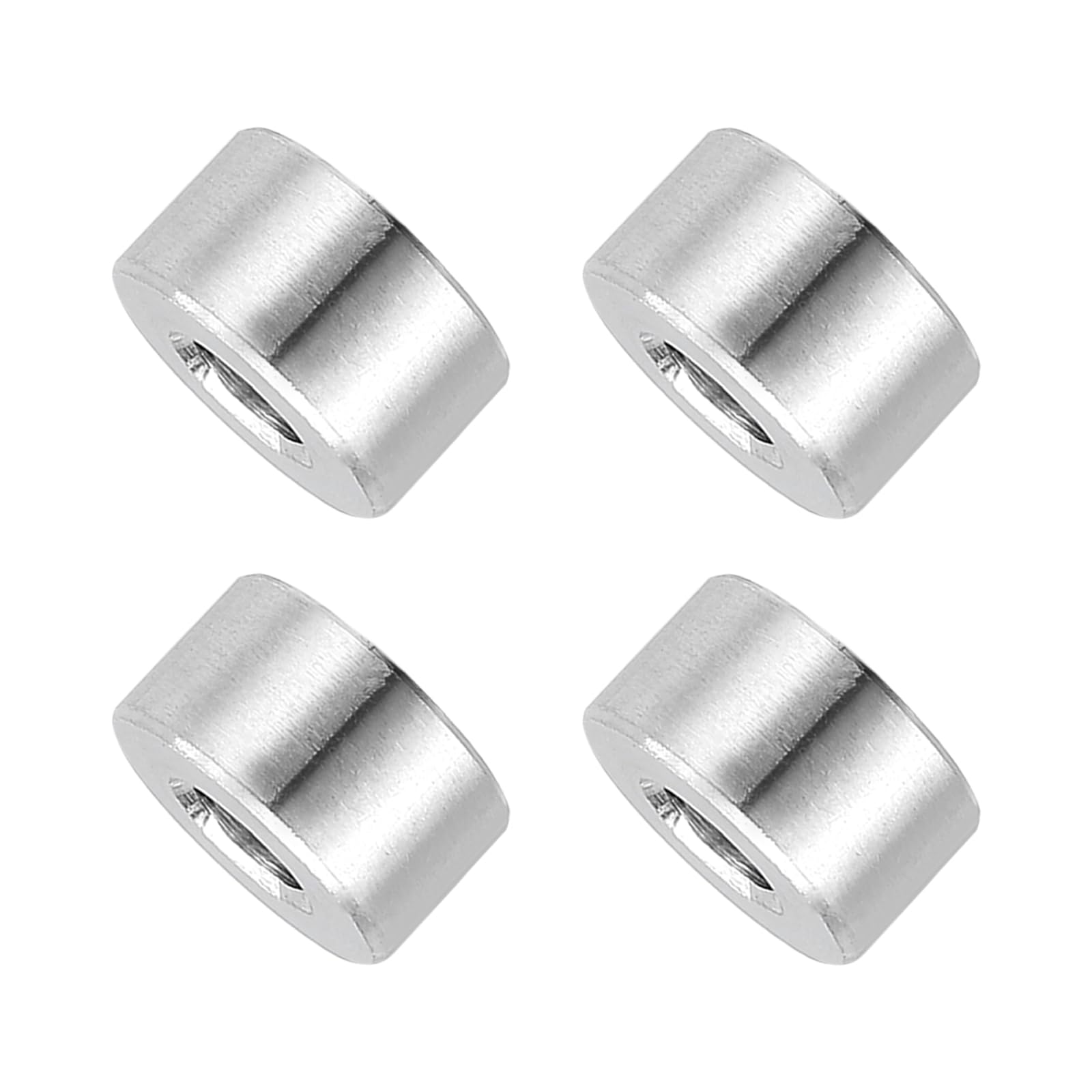 PATIKIL 4 Pcs Stainless Steel Spacers, 6mm ID x 14mm OD x 6mm Height 304 Stainless Steel Bushing Screw Standoff Unthreaded Round Spacer for 1/4"M6 Screws Bolts Nuts