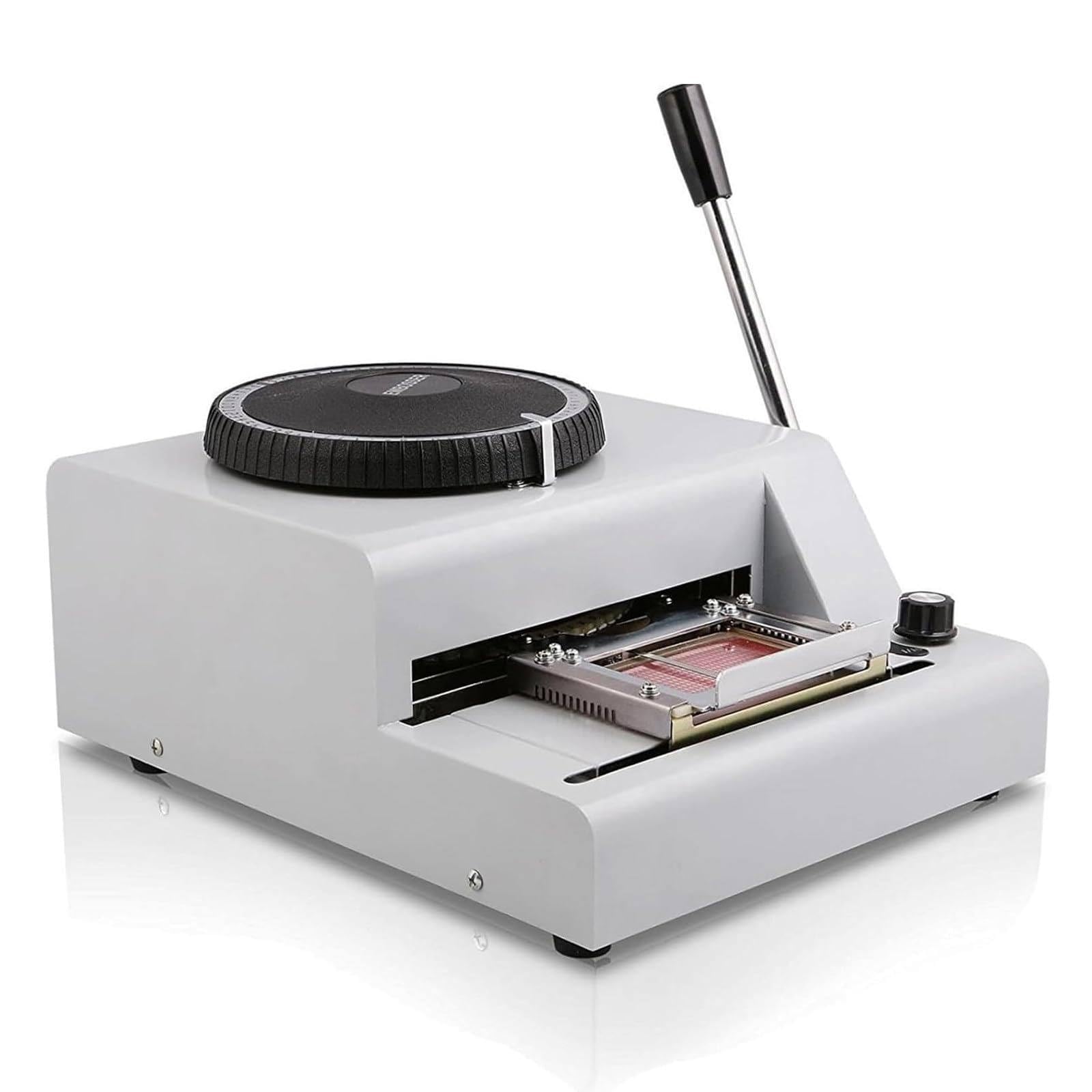 Imprimante De Cartes PVC, Machine à Embosser Manuelle, Embosseuse 72 Caractères, Roue De Caractères ISO, pour Cartes De Crédit Et Cartes-Cadeaux