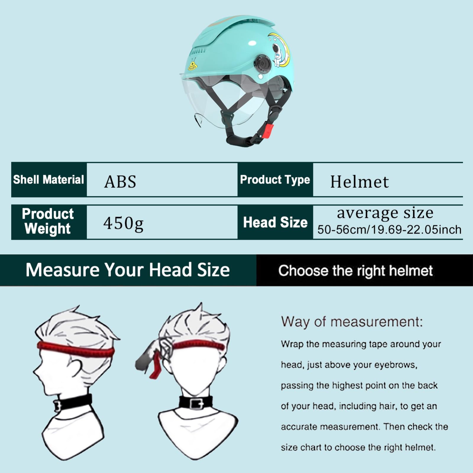 Casque De Moto Demi-Jet pour Enfants Homologué ECE 22.06, avec Visière Solaire, Motif Dessin Animé, pour Garçons Et Filles De 3 À 12 Ans.