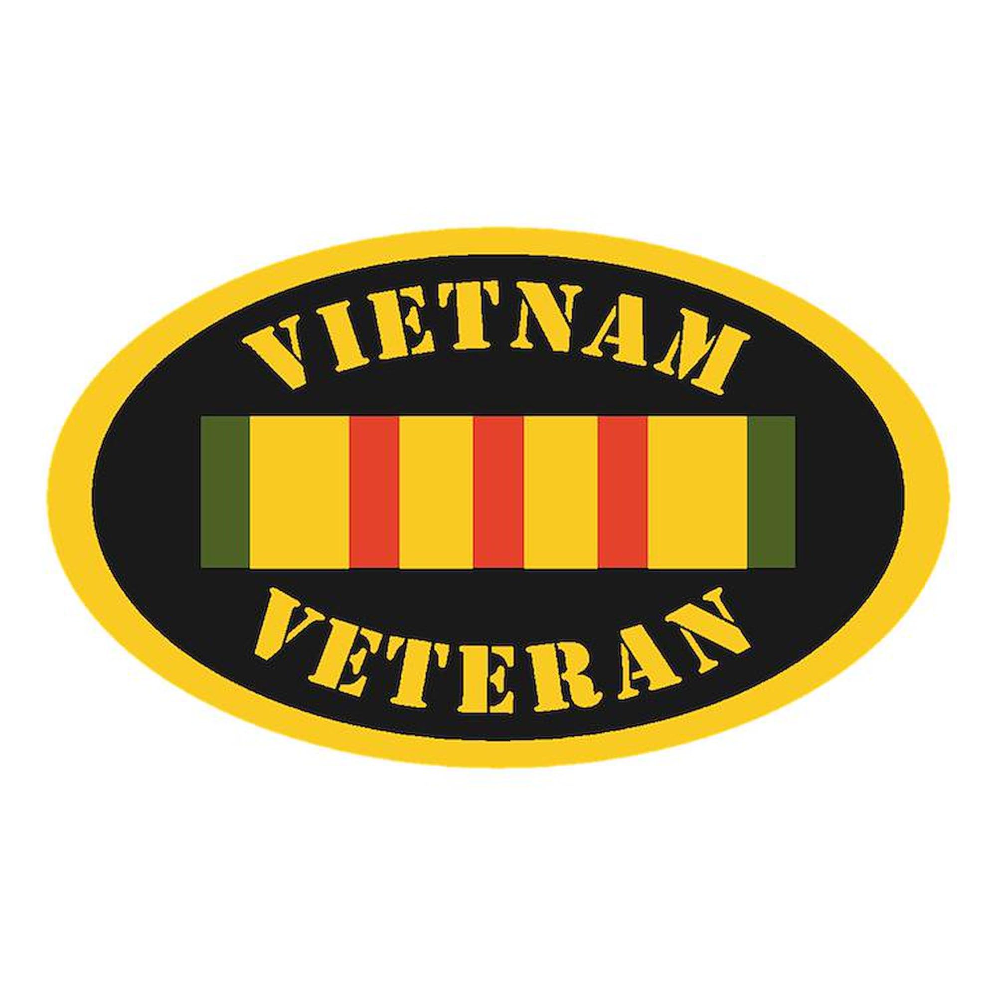 CafePress Vietnam Veteran Euro Oval Car Bumper Magnet