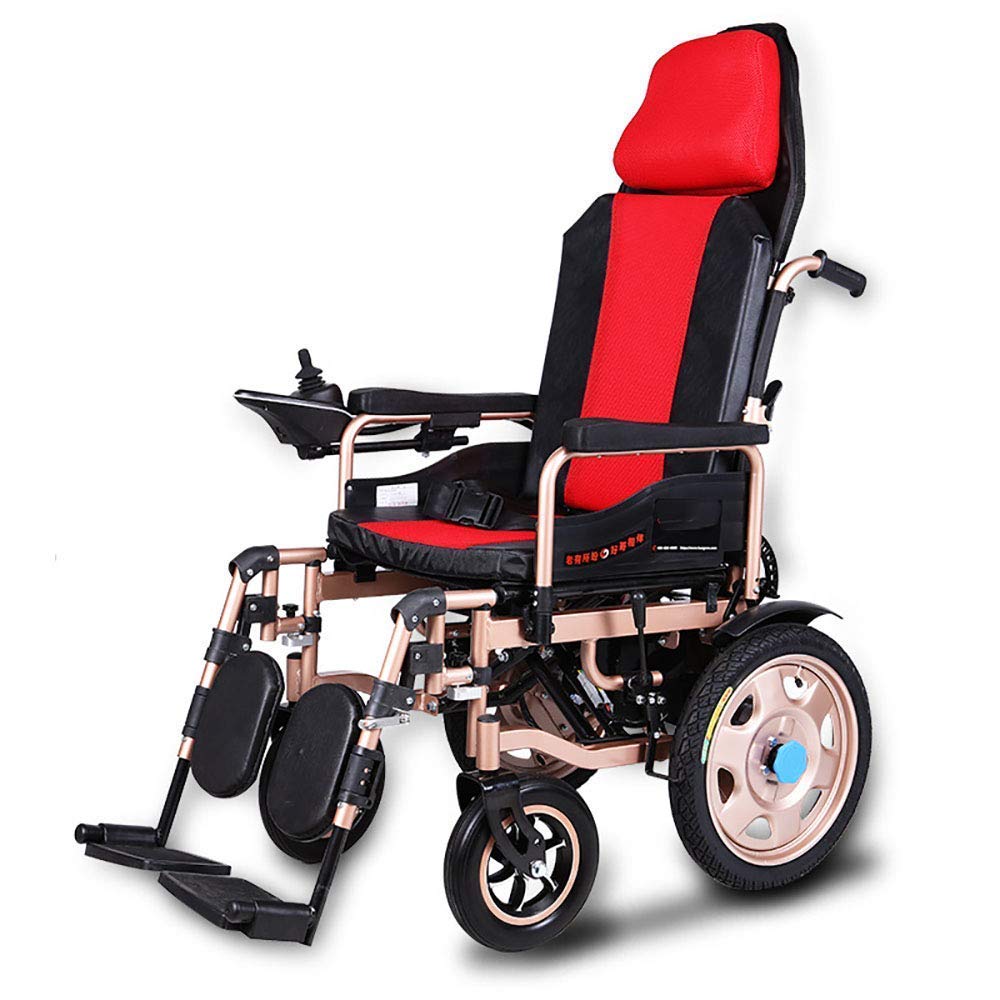 Buy ZRR Electric Wheelchairs, Wheelchair Folding 12Kg Lightweight with FullLength Arms and
