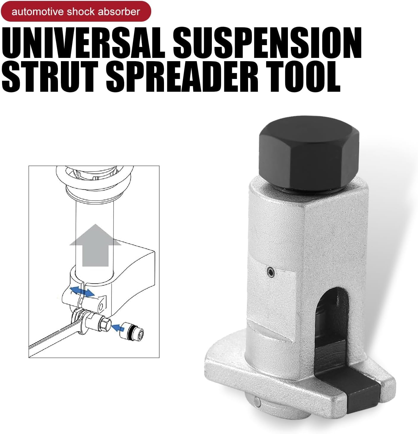 3 Pezzi Strumento Separatore Ammortizzatore Auto,Strumento di Rimozione Dell'ammortizzatore,per la Rimozione dei Puntoni e la Manutenzione Automobilistica
