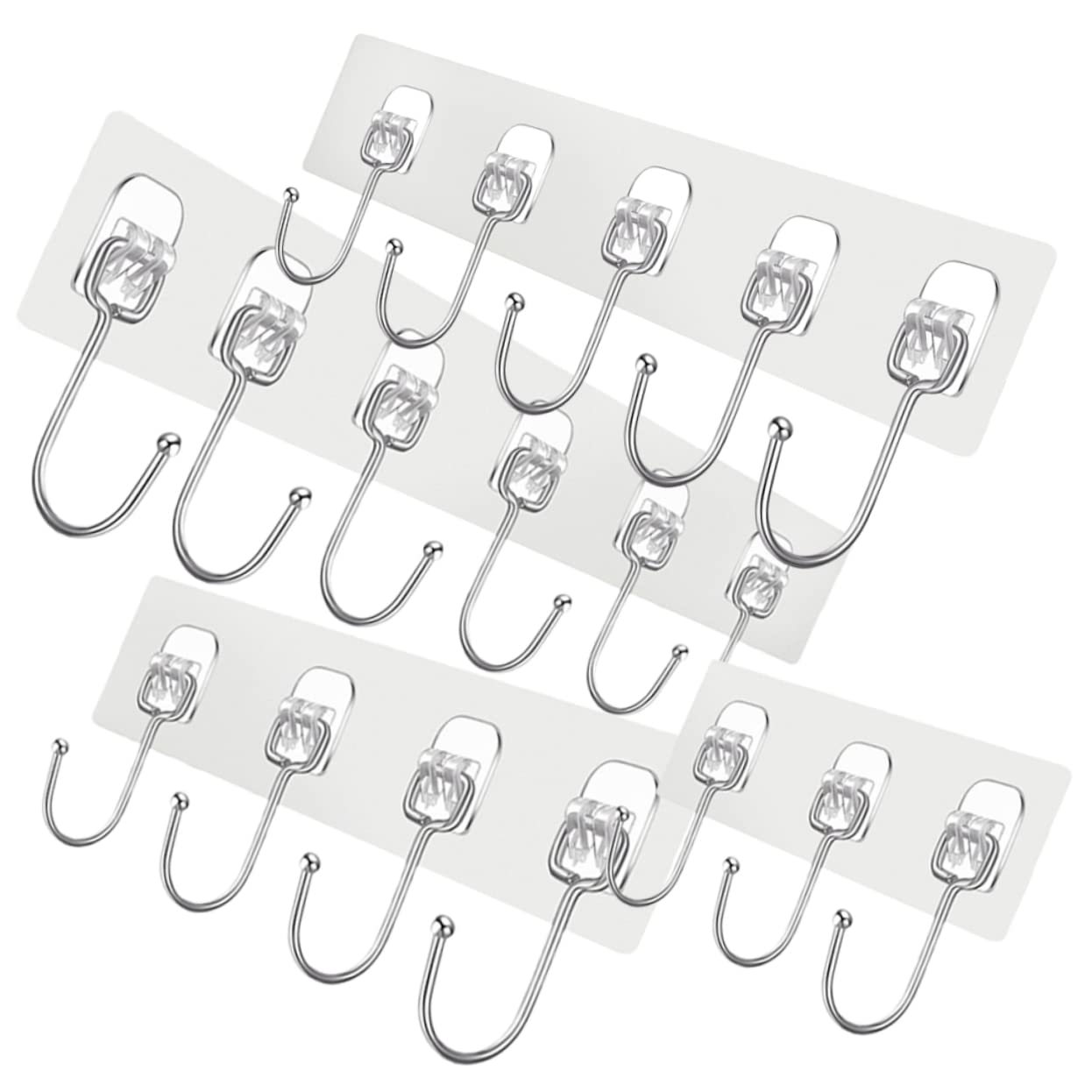 VASDEV 16 Piezas de Ganchos de Pasta Fuerte para Colgar Sombreros, Ganchos de decoración, Ganchos de Metal, Colgador de Pared para Ahorrar Espacio, Adhesivo para Colgar en la Pared, Sopor