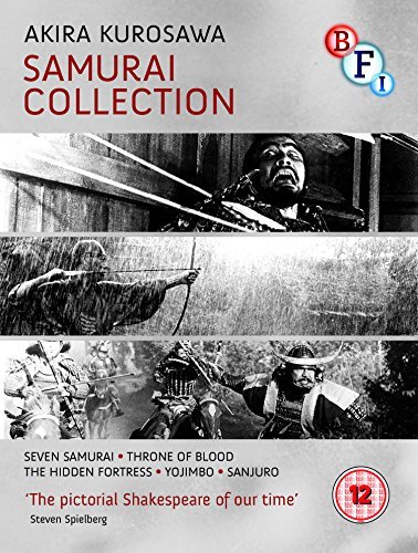 Akira Kurosawa - Samurai Collection (5 Films) - 4-Disc Box Set ( Shichinin no samurai / Kumonosu-jô / Kakushi-toride no san-akunin / Yojimbo [ Origine UK, Nessuna Lingua Italiana ] (Blu-Ray)
