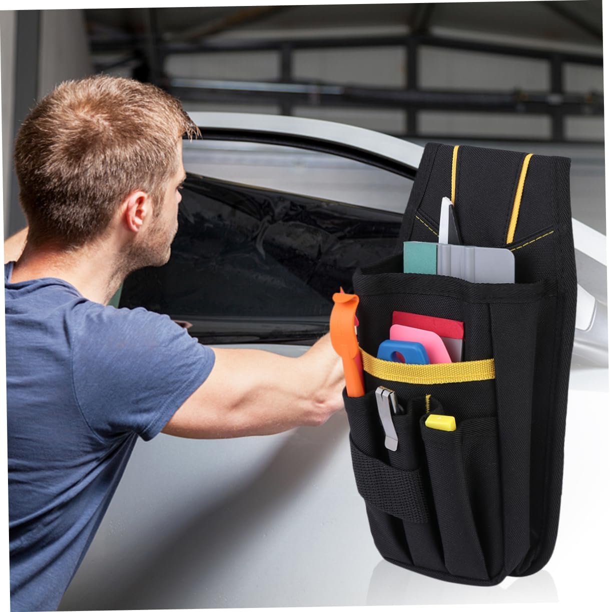 Tinting Squeegee Film Cutter Kit Professional Tools for Vehicle Window Film Installation Bubbles Removal and Decal Application