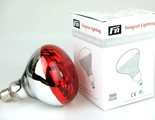 Miniatura 3 de Luz de calefacción infrarroja de 150 W, luz  bombilla roja dura a prueba de explosiones lámpara de vidrio para pollo, cerdo, granja, mascotas,