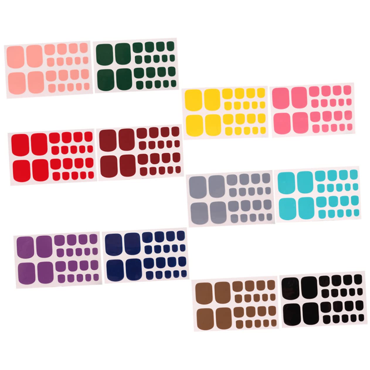 60fogli Adesivi Per Unghie Dei Decorazioni Auto-adesive Per Nail Art Facili Applicare Per Manicure e Pedicure Casa Design