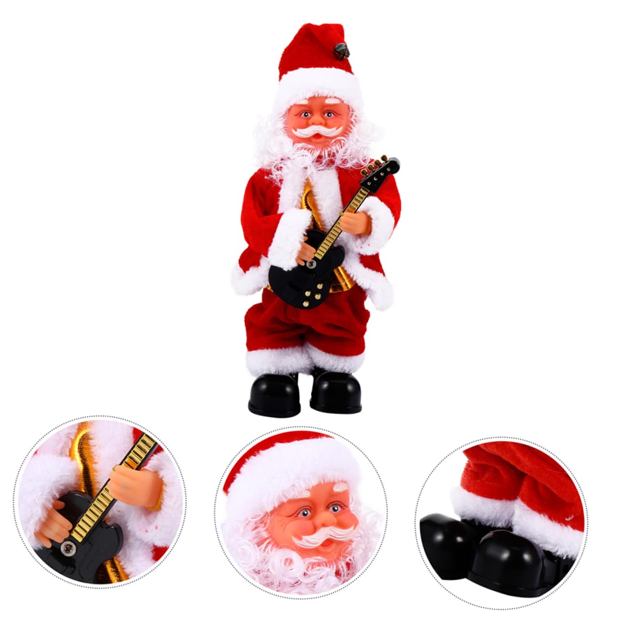 BESPORTBLE Muñeco Eléctrico de Santa Claus Sonoro para Navidad, Juguete Musical para Niños, Material Plástico y Tela, Adecuado para Adorno en Sala de Estar Varios Estilos