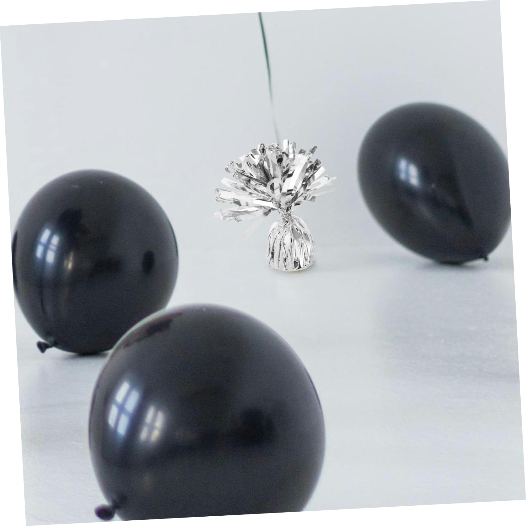6 Stück Ballongewichte aus Zement und Pet in Silber Langlebig und Elegant für Festival und Outdoor Events Partyzubehör zur Ballondekoration