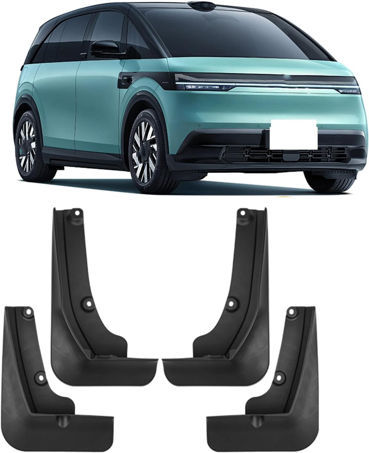 NYSLDSCO 4Pcs Premium Mud Flaps for Zeekr Mix 2025 Front and Rear Splash Guards Durable Mudguards Protection Against Road Debris