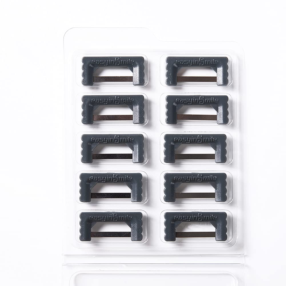 Zahnpolierstreifen 2 Packs Kieferorthopädische Interproximalreduktion IPR/IR-System Einhand-Zahnschmelz-Kit (Gray)