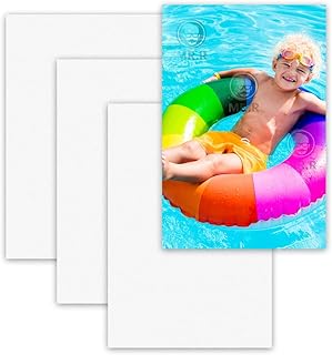 MR.R 5 Pieces 4''x6'' Sublimation Blanks Aluminum Metal Pearl White Board Photo Blanks Aluminum Sheet Sign Blanks Sublimation Blank Aluminum Plate for DIY Thermal Sublimation Heat Transfer Printing
