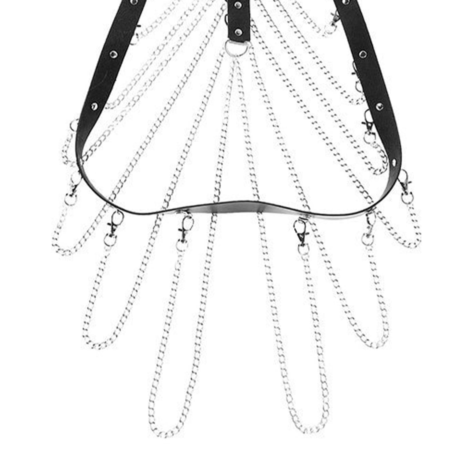 BDSMLOVE Imbracatura in pelle per uomo, Lingerie Sissy per uomo Fetish Intimo sexy, Abbigliamento da festival Intimo gay Lingerie erotica Dessus per sesso maschile