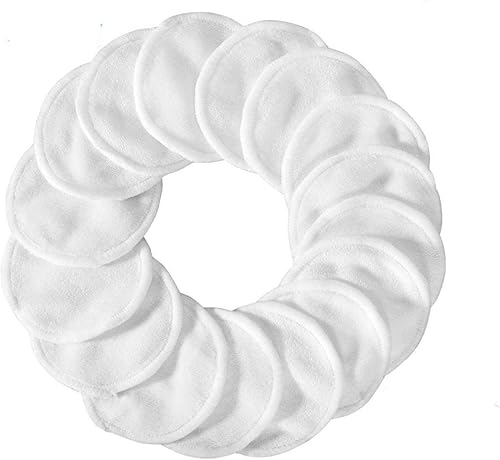 Almohadillas desmaquillantes reutilizables 15 unidades, algodón orgánico de bambú al por mayor, almohadillas de algodón reutilizables para toallitas